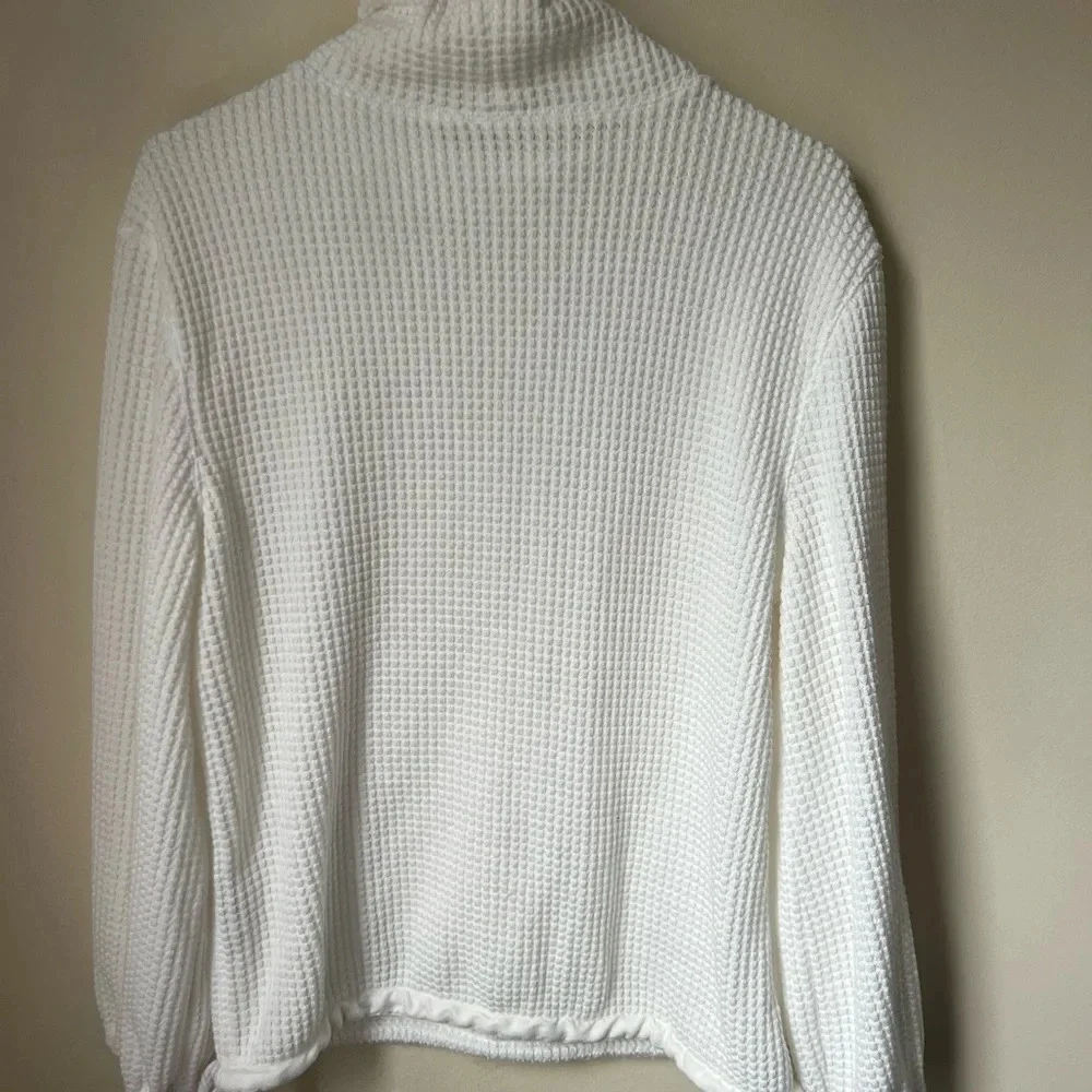 Faherty Pullover Sweatshirt in White Size Small